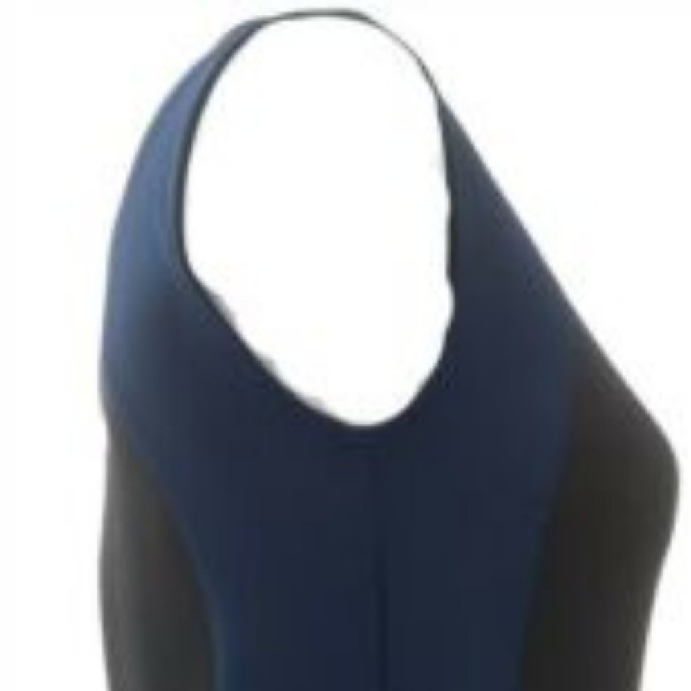 *NWT VIEW WALTER BAKER BLACK/NAVY SCUBA DRESS - Picture 7 of 15